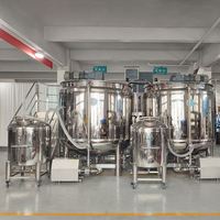 Mélangeur-agitateur de 5000 L pour la fabrication de détergent vaisselle, petit réservoir de mélange pour liquides, détergents et shampoings avec chauffage