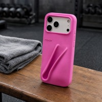Étui de téléphone portable en silicone antichoc imitation cuir avec support pour 15 Pro Max, design tendance style Ins