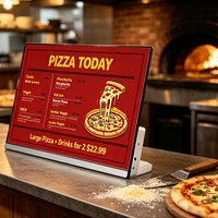 Écran de menu numérique WiFi de bureau 21,5'' 23,8'' 27'' |   Signalétique de table pour magasin de boissons : promotion de menus vidéo et de services en libre-service