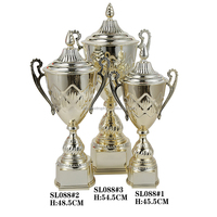 Trophée de sport en métal plaqué or et argent, gravé sur mesure, durable, imprimé en typographie, marque Phoenix, pour golf, football, badminton, vente en gros