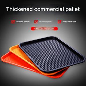 Vassoio Rettangolare in Plastica PP per Alimenti, Design Moderno ed Ecologico, per Ristoranti, Mense e Feste, Piatto Spesso per Servire - Product Image 2