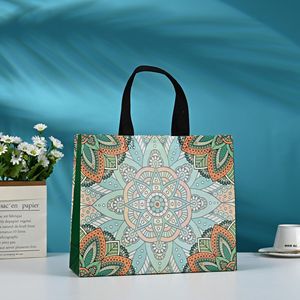 Bolsa de compras reutilizable ecológica hecha a medida Bolsa de compras de tela tejida en blanco Bolsa de compras - Product Image 3