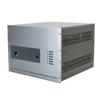 Casing Server Hybrid Logam Lembaran Ekstrusi Aluminium Kustom OEM Tugas Berat Rakmount 19 Inci IP54 Perak ISO9001:2015