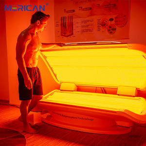 Merican chuyên nghiệp 5 bước sóng liệu pháp ánh sáng đỏ giường 660nm 850nm toàn thân dẫn điều trị vẻ đẹp thiết bị chăm sóc sức khỏe - Product Image 3