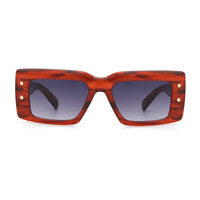 Lunettes de soleil de luxe 2025 pour créateurs, unisexe, style rétro œil de chat, monture dorée et blanche, protection UV400, monture intégrale en PC