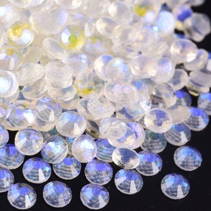 Oleeya Wholesale Small Packet Aurora Colors Ss6 Ss10 Ss16 Flat Back Hot Fix Crystal Rhinestone in Bulk for Garment Accessories - Product Image 2