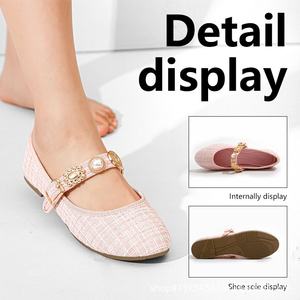 Giày Mary Jane đính đá thời trang mới <span class=keywords><strong>2025</strong></span> dành cho nữ, giày bệt nữ, giày nữ tính, giày mùa hè và mùa xuân - Product Image 4