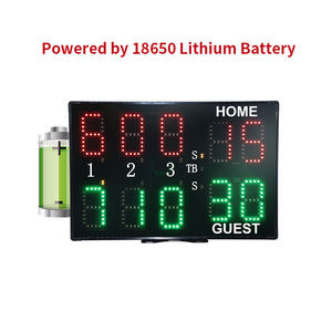 Marcador Electrónico Programable de Tenis de 10 Dígitos, Marcador Digital LED para Pista de Pádel con Control Remoto de Reloj de Pulsera - Product Image 5
