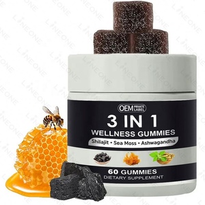 Gomitas de Shilajit con Ashwagandha y Musgo Marino, Suplemento de Extracto Herbal Natural de Marca Privada OEM - Product Image 3