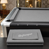 Kit de rechapage professionnel pour tissu de billard avec 6 bandes prédécoupées style poche argentée