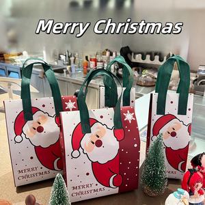 Tas insulasi makanan Natal Logo kustom, tas hadiah bukan tenunan katering susu teh kue - Product Image 2