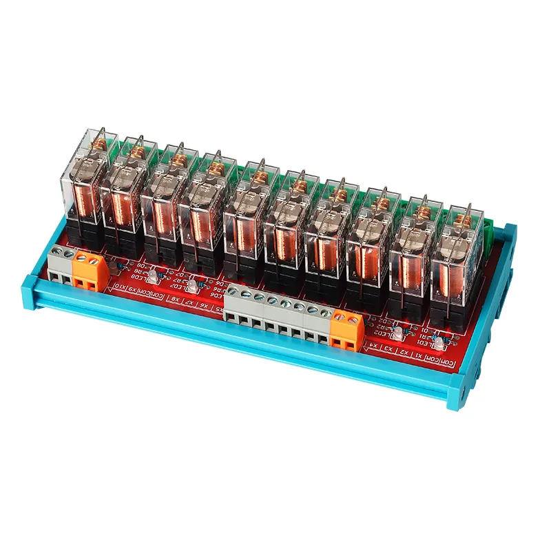 Papan Modul Relay G2R-1 10 Kanal, Papan Ekspansi Papan Amplifier Drive Output Sinyal 24V Grup Tunggal