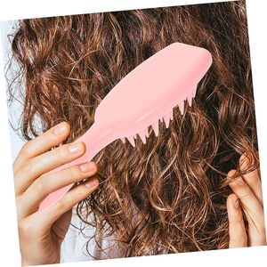 Women's Fashion Home <b>Silicone</b> Hair Shampoo Comb Long Handle Soft Plastic Teeth Waterproof <b>Scalp</b> Cleaning Scratch <b>Massage</b> - Product Image 5