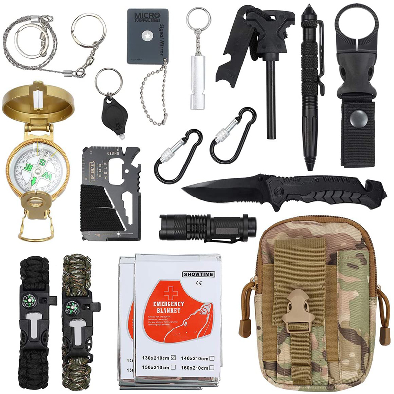 Kit Survie Miroir Réfléchissant Militaire – Héliographe Multifonction – Signalisation Urgence & Camping