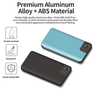 Portefeuille intelligent ultra fin antivol avec protection biométrique, en aluminium durable, protégé par RFID, pour 4 à 6 cartes et billets de banque - Product Image 5