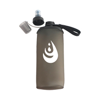 Bouteille d'eau pliable OEM/ODM 500 ml, gourde de sport pliable en TPU, gourde souple