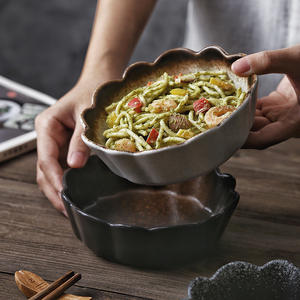 Cuenco pequeño de cerámica Retro de estilo japonés para el hogar, cuencos creativos de Productos para fiestas y ensaladas de <span class=keywords><strong>desayuno</strong></span> para niños - Product Image 3