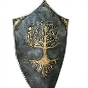 Bouclier Viking du Seigneur des Anneaux en métal et bois, poli à la main, noir, 22 pouces, rond, décoration d'intérieur par Calvin Handicrafts - Product Image 3