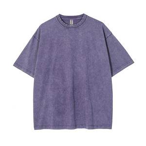 पुरुषों के ओवरसाइज धोया टी शर्ट 250 जीएसएम कपास कस्टम ग्राफिक विंटेज हेवीवेट एसिड वॉश टी-शर्ट पुरुषों के लिए - Product Image 3