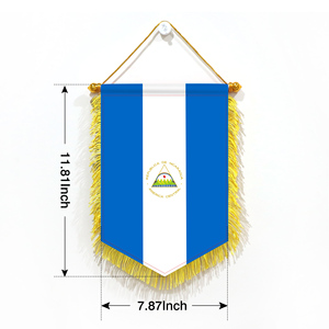 Mini 20x30cm Pennant Car Flags Nicaragua Wall Decor Display Accessories <b>Small</b> Ornaments for Hanging - Product Image 4