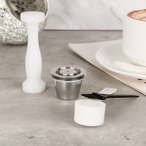 Capsules réutilisables pour cafetière en acier inoxydable Compatible avec les brasseurs d'origine Nespresso - Product Image 6