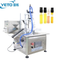 Machine de remplissage et de bouchage semi-automatique YETO à haute efficacité pour petits flacons de parfum, échantillons, huiles, vaporisateurs de parfum, toner