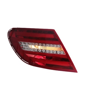 For 2007-2014 for C-Class W204 Taillight Assembly C180/C200/C260/C63 Modified <b>LED</b> <b>Lights</b> <b>Red</b> New 12V C180 C200 C260 C63 <b>Red</b> Lens - Product Image 2