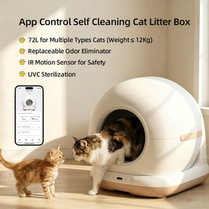Bac <span class=keywords><strong>à</strong></span> litière automatique OEM pour chat, contrôle intelligent par application, <span class=keywords><strong>bacs</strong></span> <span class=keywords><strong>à</strong></span> litière autonettoyants, bac <span class=keywords><strong>à</strong></span> <span class=keywords><strong>sable</strong></span> électronique pour chat, toilettes électroniques pour animaux de compagnie, fournitures pour chats - Product Image 3