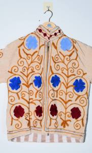 Velvet Embroidered Knitted Boho Floral Suzani Autumn/Winter/Summer <b>Jacket</b> <b>Women</b> Eco-Friendly Handmade Cotton Lining Stand - Product Image 6