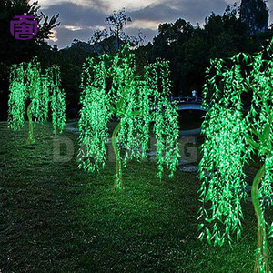 Árbol de Sauce Llorón con Luces LED Blancas para Jardines de Hoteles, Plazas Públicas, Parques Temáticos y Elegantes Exhibiciones de Iluminación Navideña - Product Image 6