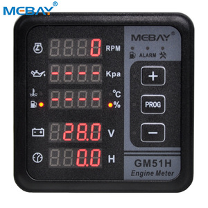 Gm51h động cơ mét động cơ datas + mức nhiên liệu + Điện áp pin + giờ + Chức năng bảo vệ - Product Image 1