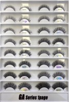 Cils synthétiques naturels faits à la main, sans cruauté, 6D pour une couverture complète, épaisseur 0,07 mm, bande en coton noir, faux cils