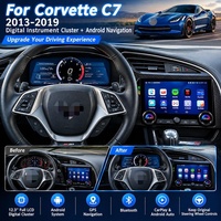 Écran d'instrumentation et autoradio Android 10,4 pouces pour Chevrolet Corvette 2013-2019, GPS automobile, lecteur multimédia de voiture