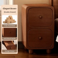 Nouvelle table de chevet en bois massif, extrêmement étroite et minimaliste, étagère de rangement ultra-étroite pour table d'appoint de chambre.