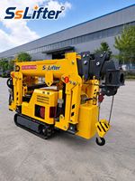 Grue araignée portable avec commande à distance pour l'entretien des bâtiments et les travaux en espaces restreints