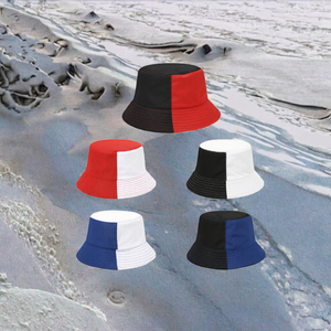 Nouveau Chapeau Bob Réversible Color-Block Unisexe en Coton 100% pour l'Été, Protection Solaire Décontractée en Extérieur, Logo Personnalisé, Idéal pour l'Export - Product Image 3