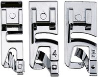 Lot de 3 accessoires de couture domestique, ensemble de pieds de biche, outils pour ourlet étroit, cercle de broderie, offre spéciale,