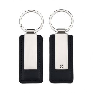 Sangle en cuir PU artificiel avec barre métallique, pendentif personnalisé avec logo de voiture, cadeau, gravure au laser, porte-clés rétro vintage - Product Image 2