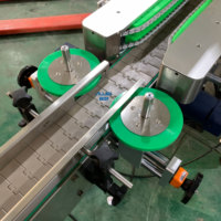 Machine d'étiquetage automatique double face en acier inoxydable pour bouteilles plates, agitateur haute vitesse 0-25 m/min, précision 1 mm, pour poudre détergente