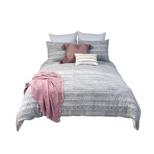 Düşük fiyat otel pamuk Polyester moda ev yorgan yatak takımı