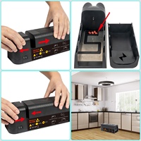 Technologie électronique de choc à haute tension tueur de rats Fonctionnement sur batterie rechargeable Interrupteur de protection de sécurité Élimination sans contact