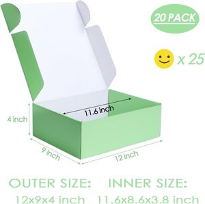 Green Shipping <strong>Boxes</strong> Cardboard <strong>Gift</strong> <strong>Boxes</strong> With Lids for Wrapping Giving <strong>Presents</strong> Corrugated Mailer <strong>Boxes</strong> for Packaging Mailing - Product Image 2