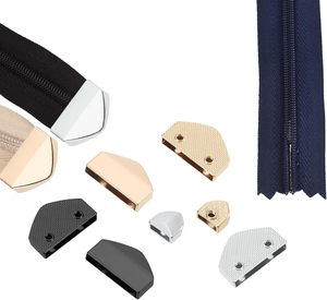 Embouts de boucle de ceinture Pentagon, embouts de fermeture éclair pour sangle, boucles à clip avec vis pour la couture DIY, la confection de sacs et la réparation de ceintures - Product Image 5