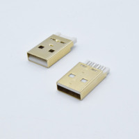 Connecteur mâle USB doré C48 E75 pour chargeur de câble Lightning à souder pour iPhone 11Pro/11/X