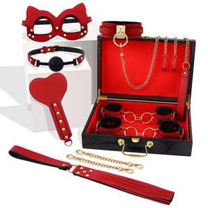 Traje de Bondage BDSM de Cuero Genuino, Juguetes Sexuales para Parejas, Esposas para Juegos de <span class=keywords><strong>Dominación</strong></span> Masculina - Product Image 5