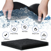 Ousure 10 15 20 25 30 35 40 50 60 80 PPI Mousse filtrante ouverte pour aquarium, filtre à eau et à air, éponge filtrante de qualité, fournitures