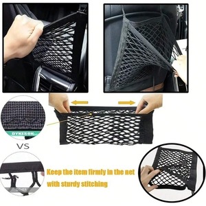 Housse de siège auto pour animaux de compagnie, noire, rectangulaire, durable, protection de siège arrière pour chien, taille unique - Product Image 3