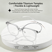 Montures de lunettes unisexes M6163 vintage, artistiques, aspect naturel, en titane ultra-léger et durable, avec bordure dorée TR