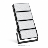 Projecteurs LED industriels à longue portée super lumineux 1200W 1600W avec réflecteur en aluminium, focalisation SMD3030, 220V AC pour extérieur