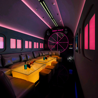 Bar, discothèque, bar de fête, table à cocktails lumineuse à 16 couleurs changeantes pour une ambiance festive